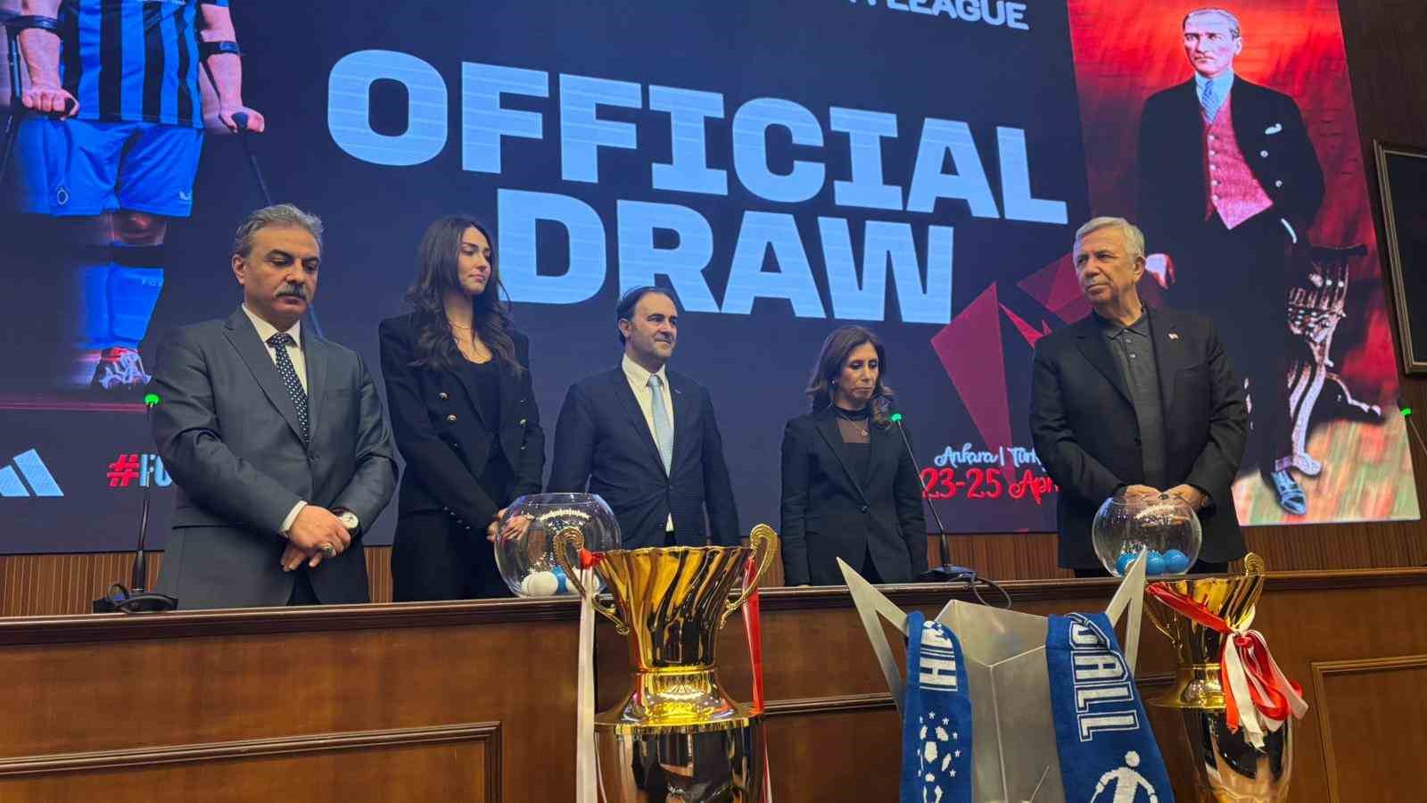 Başkent Ampute Futbol Gücü’nün, EAFF Avrupa Ligi’deki rakipleri belli oldu