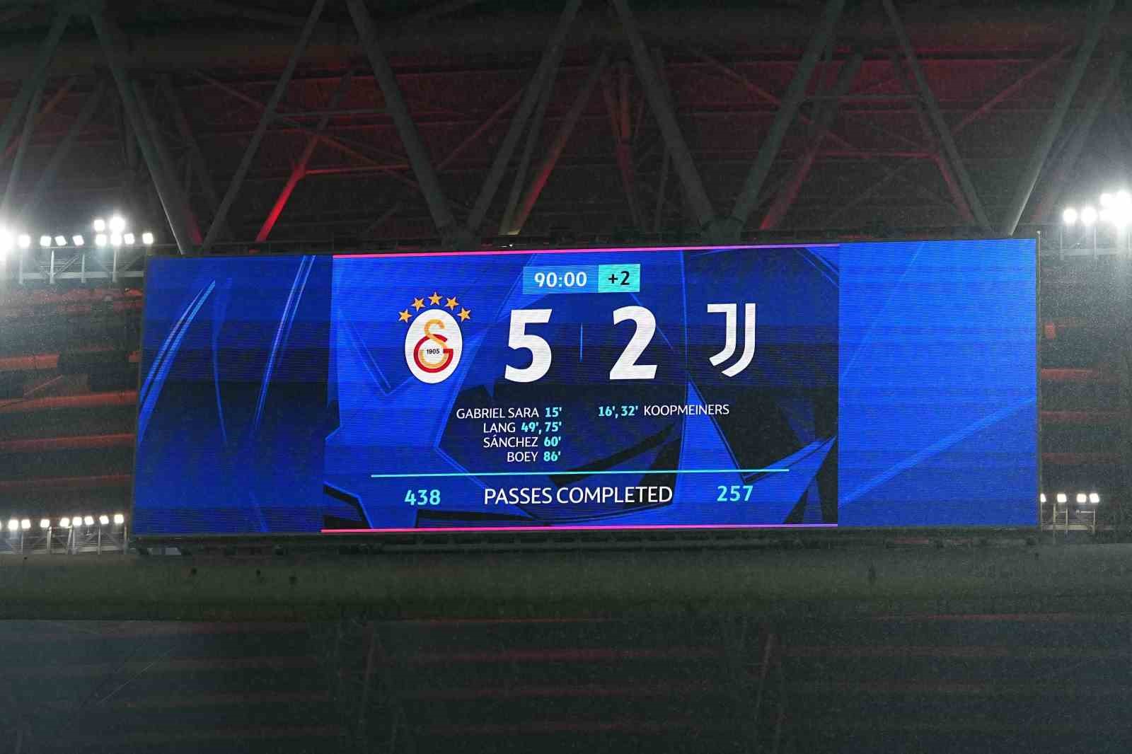 Galatasaray&rsquo;dan, UEFA Şampiyonlar Ligi&rsquo;nde ilk
