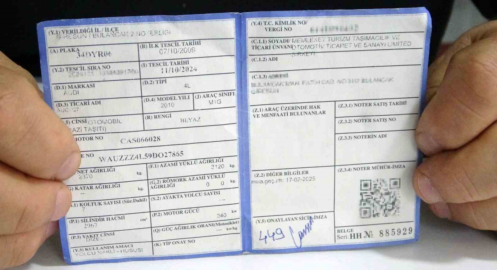 Galeriden noter satışıyla alınan lüks cipe gümrük şoku