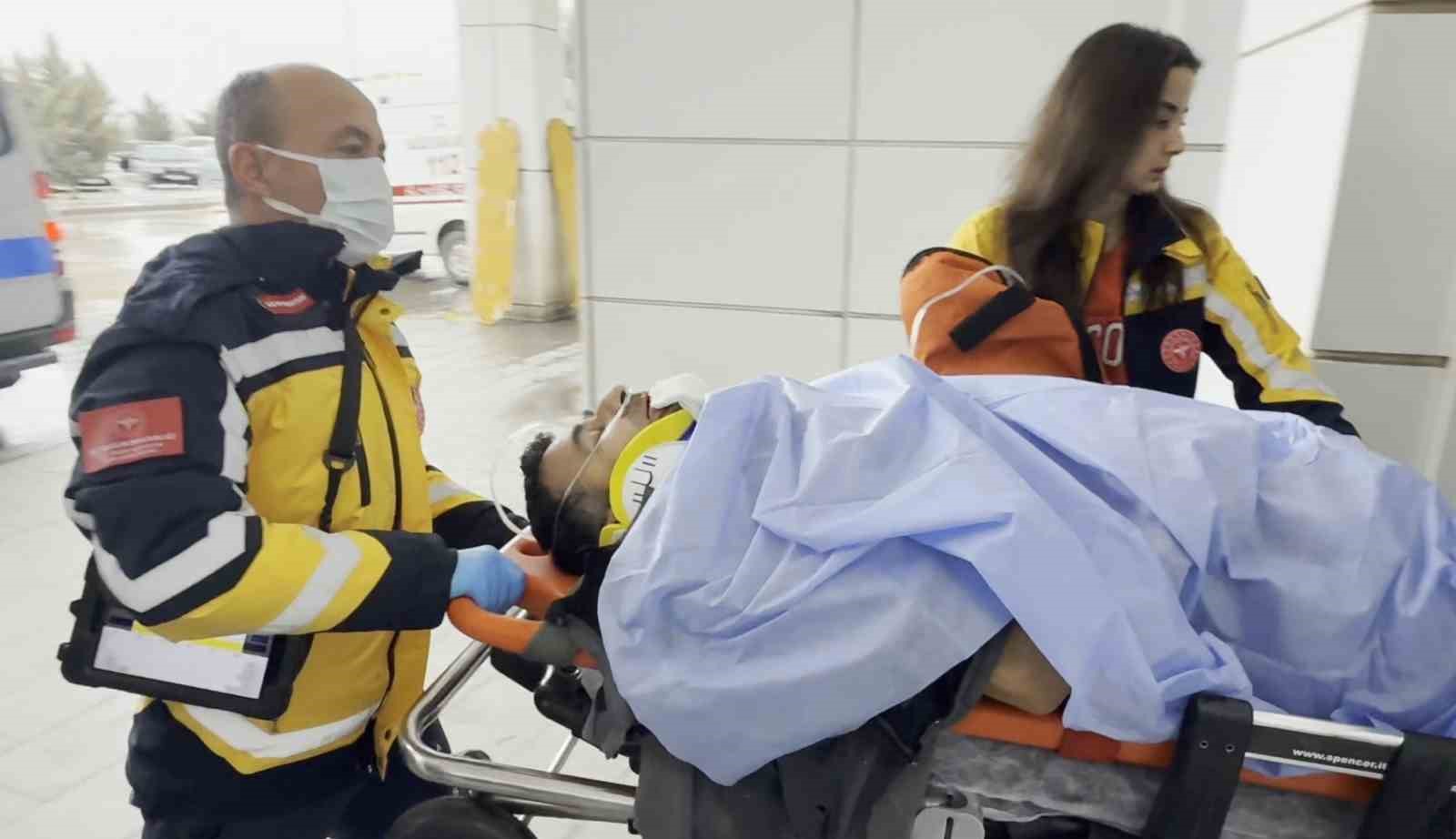 Asansör boşluğuna düşen inşaat işçisi ağır yaralandı