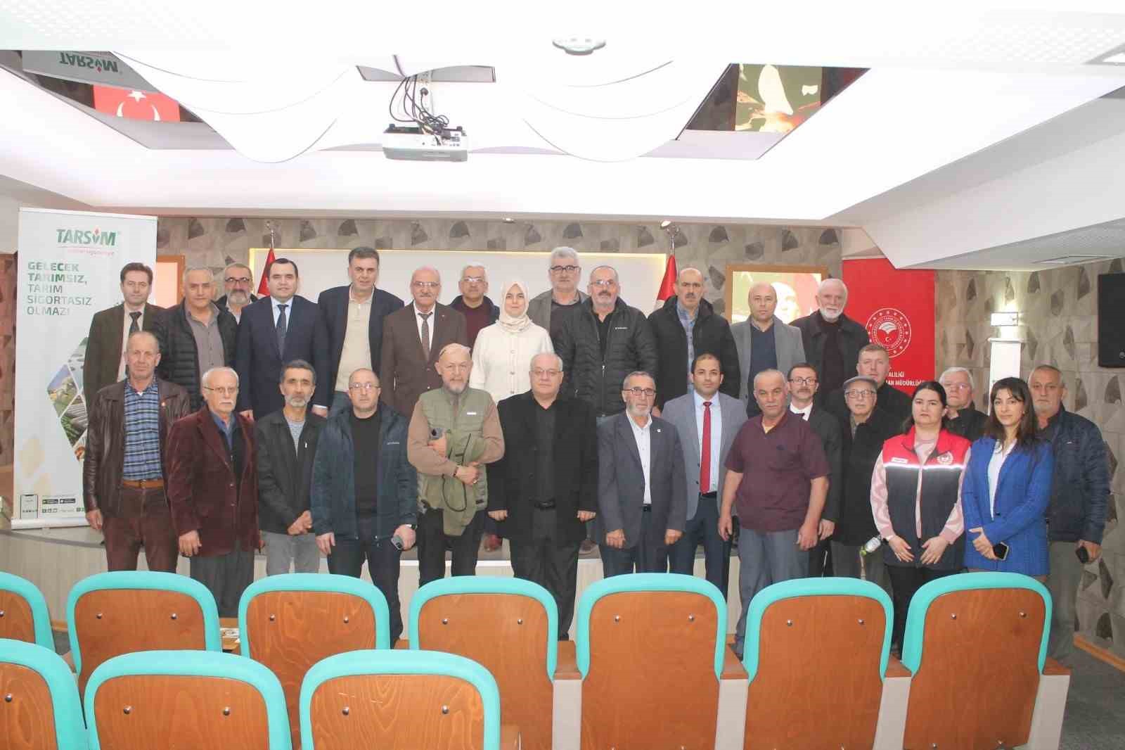 Çiftçilere tarım sigortası anlatıldı