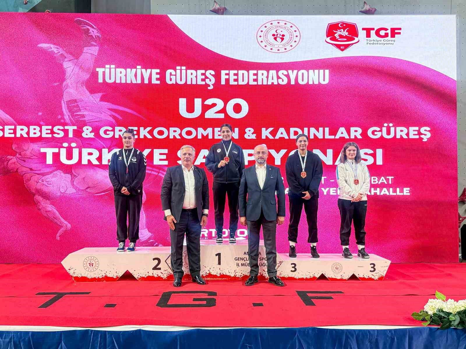 U20 Kadınlar Güreş Türkiye Şampiyonası tamamlandı