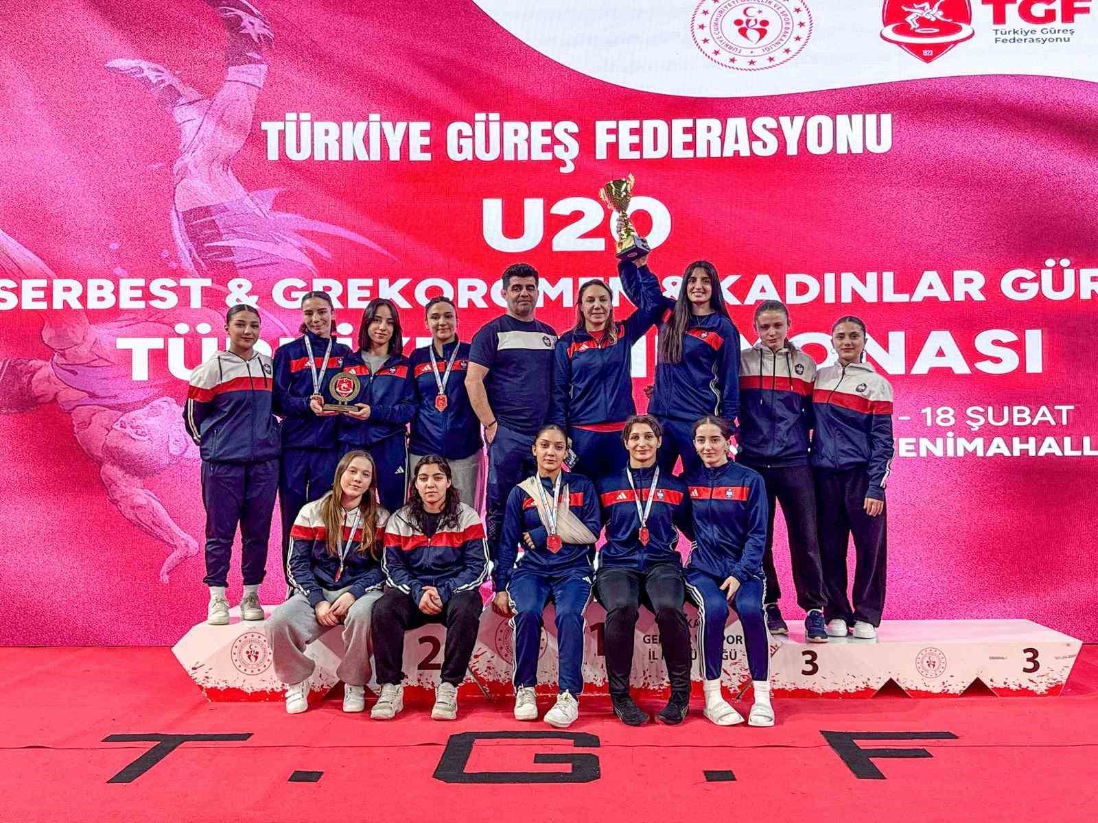 U20 Kadınlar Güreş Türkiye Şampiyonası tamamlandı