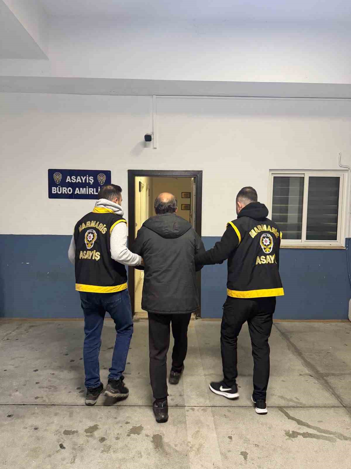 Hapis cezası aranan şahıs Marmaris’te yakalandı