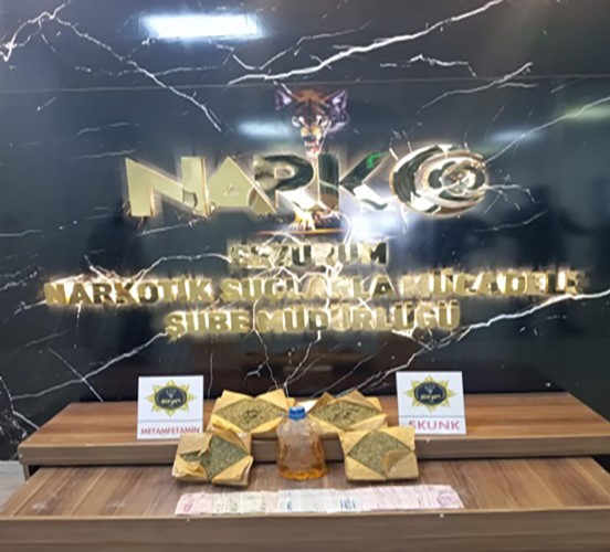 Erzurum’da uyuşturucu operasyonunda 3 tutuklama