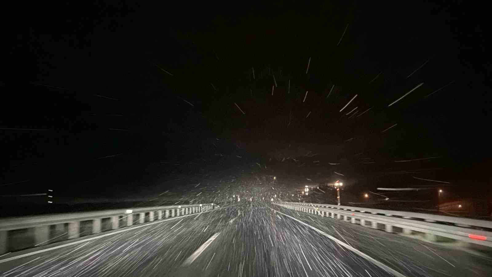 Düzce’de kar yağışı başladı