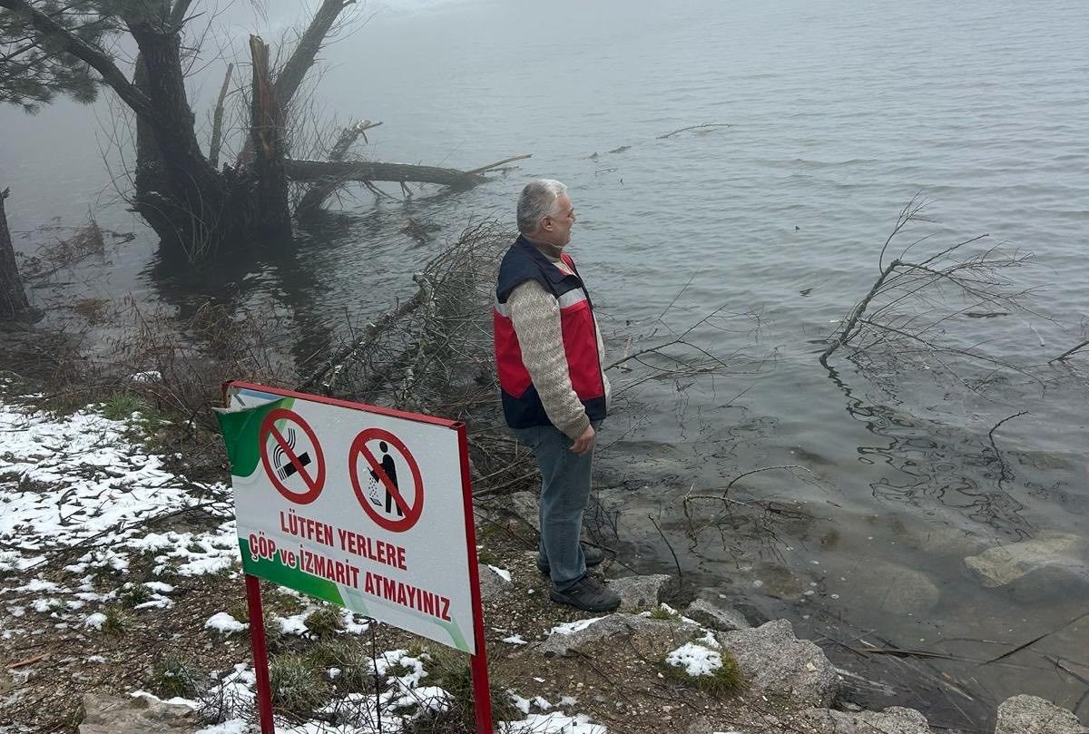 Simav Gölcük Yaylası Göleti’nde su ürünleri denetimi