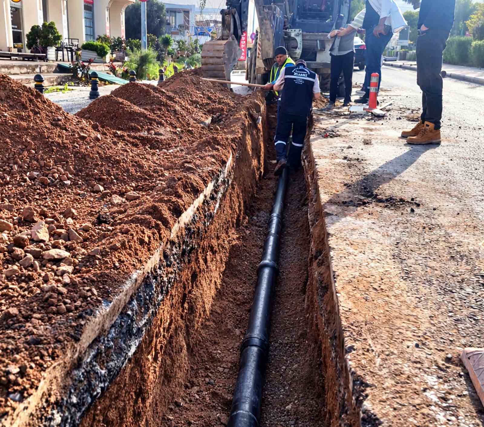 MUSKİ’den Bodrum Yalıkavak’ta içme suyu hat yenileme çalışması