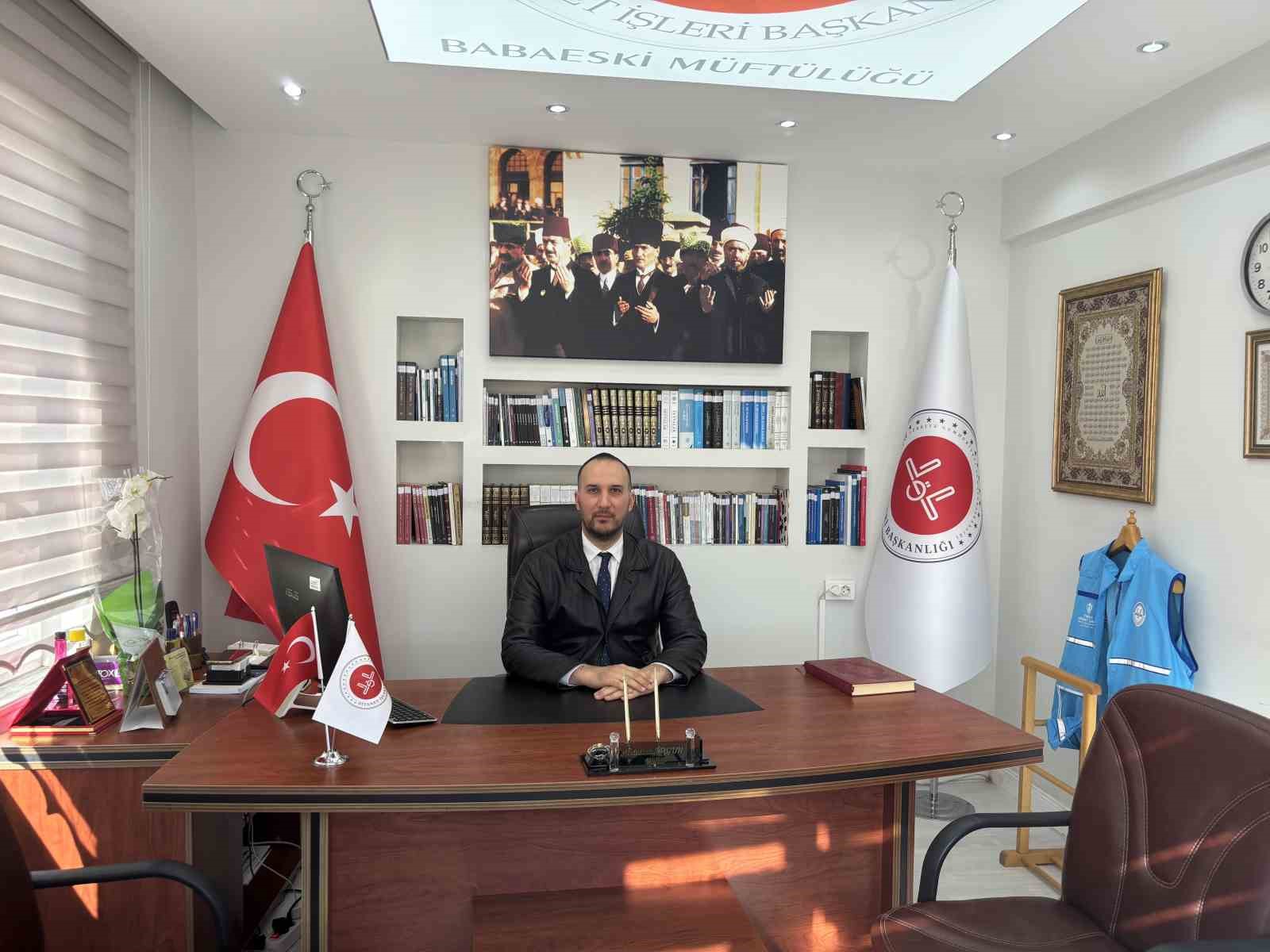 Babaeski&rsquo;nin yeni m&uuml;ft&uuml;s&uuml; g&ouml;reve başladı
