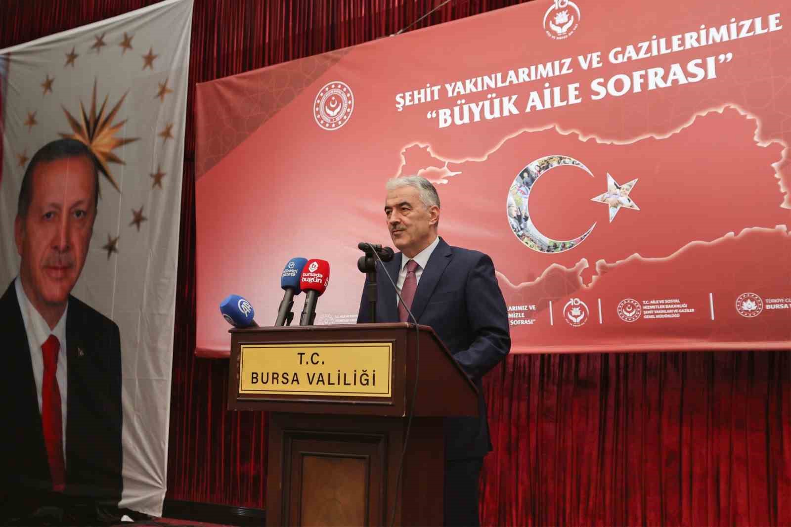 Bursa’da şehit yakınları ve gaziler için anlamlı Ramazan buluşması