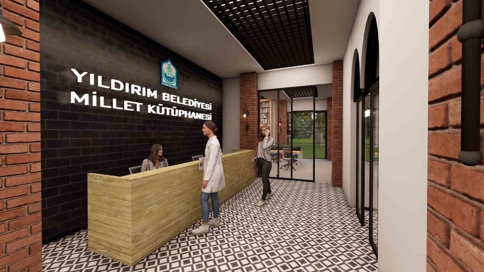 Millet mahallesi&rsquo;ne k&uuml;t&uuml;phane ve Yıldırım kafe geliyor
