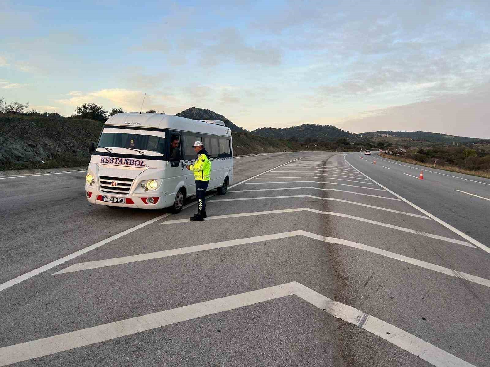 Çanakkale’de 509 araç trafikten men edildi