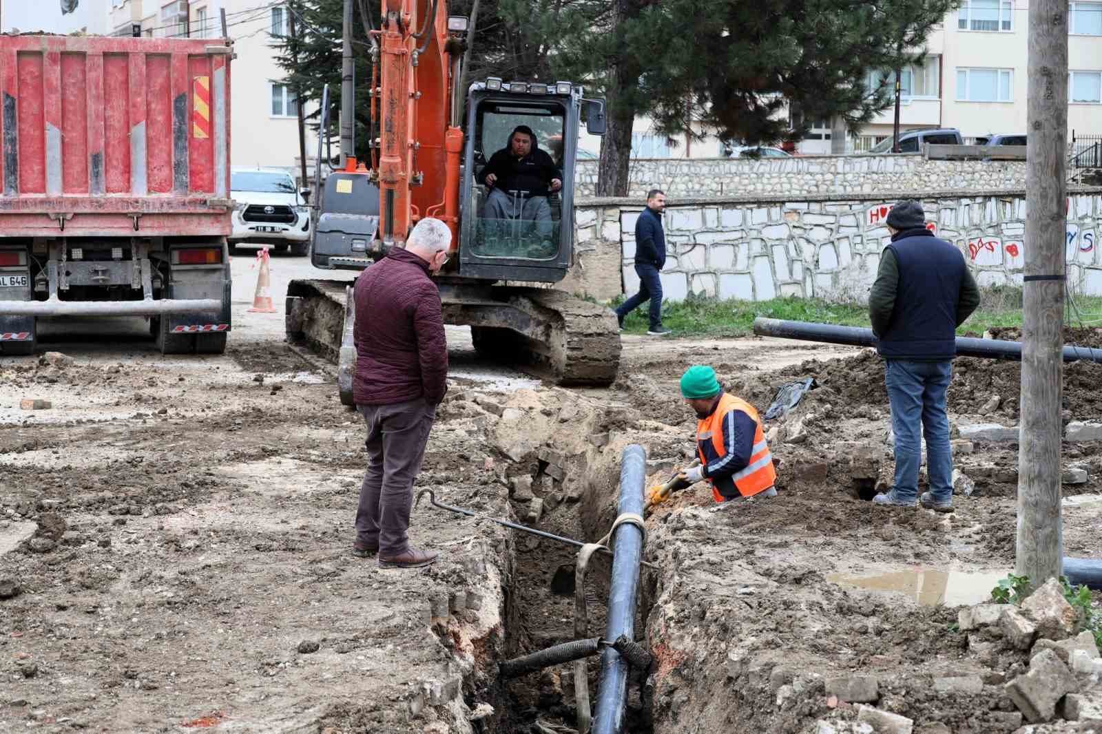 Bilecik&rsquo;te alt yapı yenileme &ccedil;alışması
