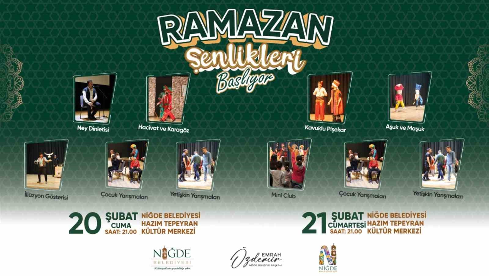 Niğde&rsquo;de Ramazan coşkusu başladı
