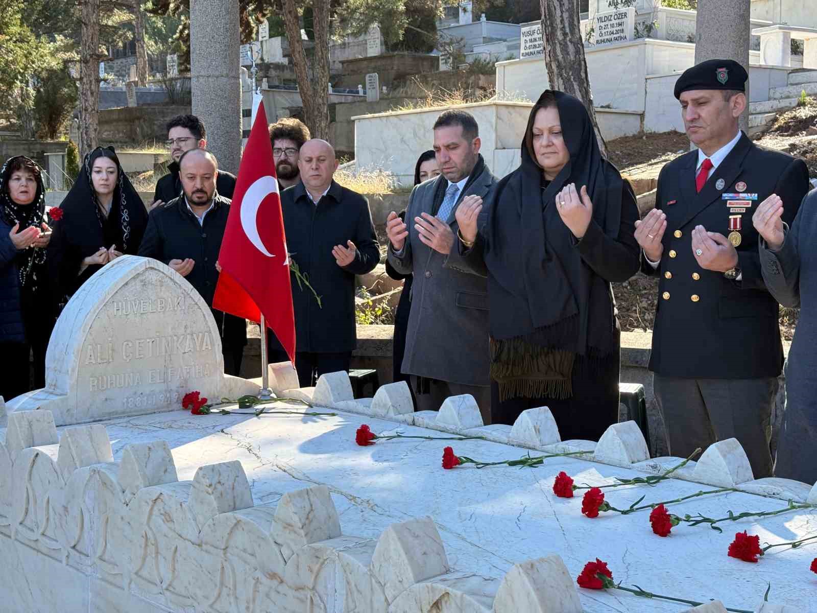 Çetinkaya, ölümünün 77’nci yıl dönümünde yad edildi