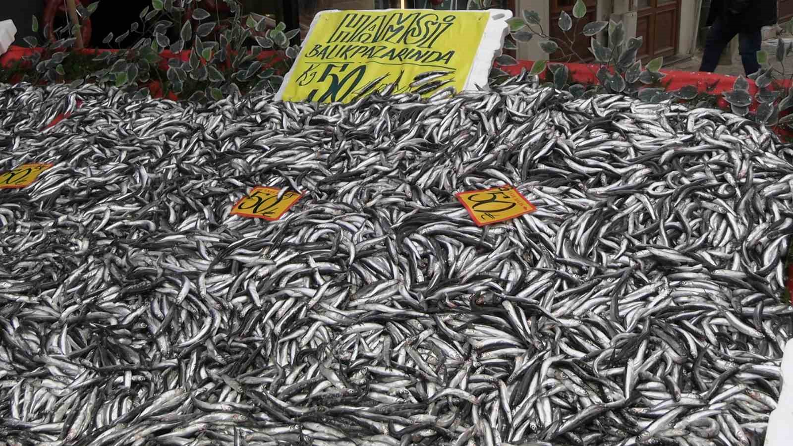 Edirne&rsquo;de hamsinin kilosu 50 liraya d&uuml;şt&uuml;, tezgahlar şenlendi
