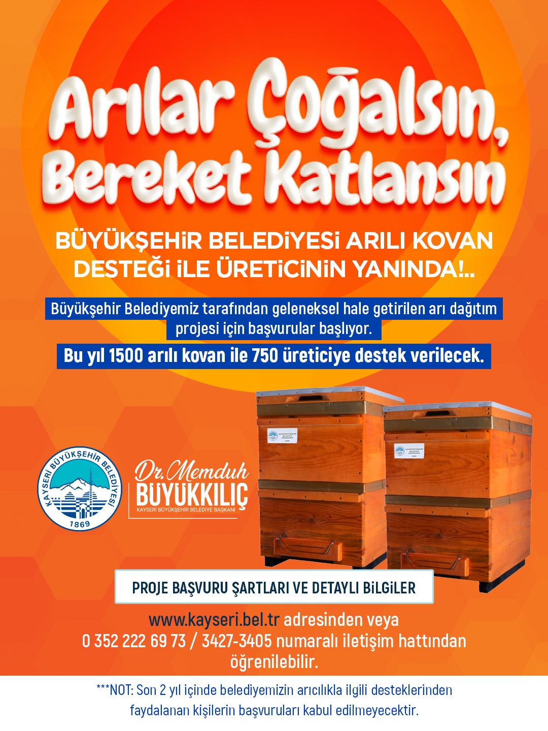 Büyükşehir’den ’Arılar Çoğalsın, Bereket Katlansın’ Projesi