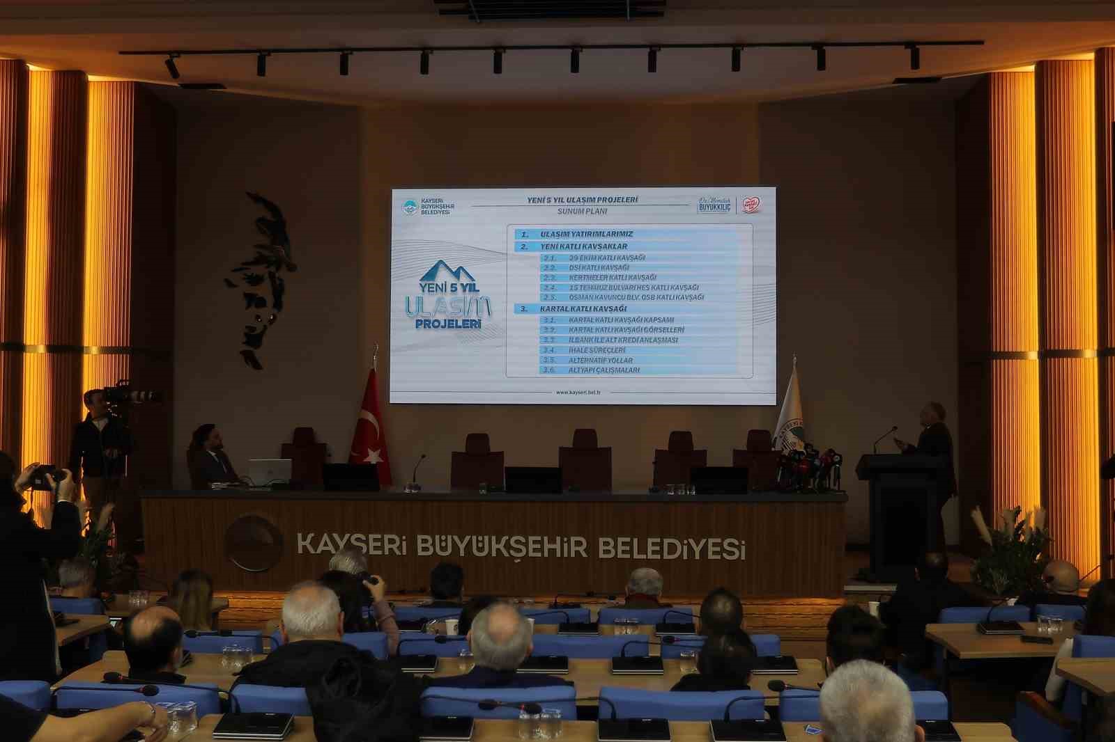 Başkan Büyükkılıç’tan ulaşım hamlesi: 2.4 milyar TL’lik 5 yeni katlı kavşak, 16 kilometre yol düzenlemesi