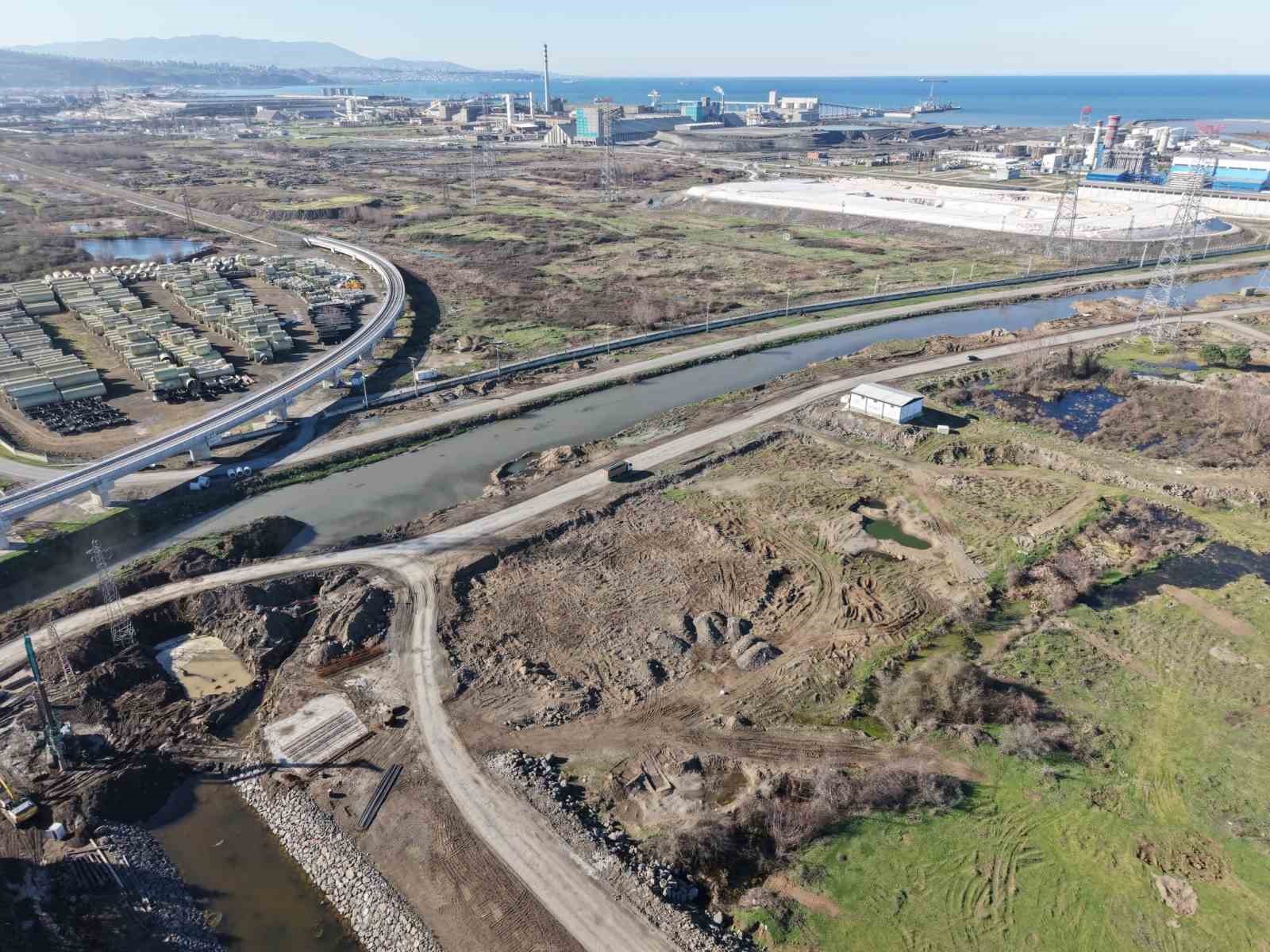 Samsun Yeni OSB’de taşkın kontrol çalışmaları