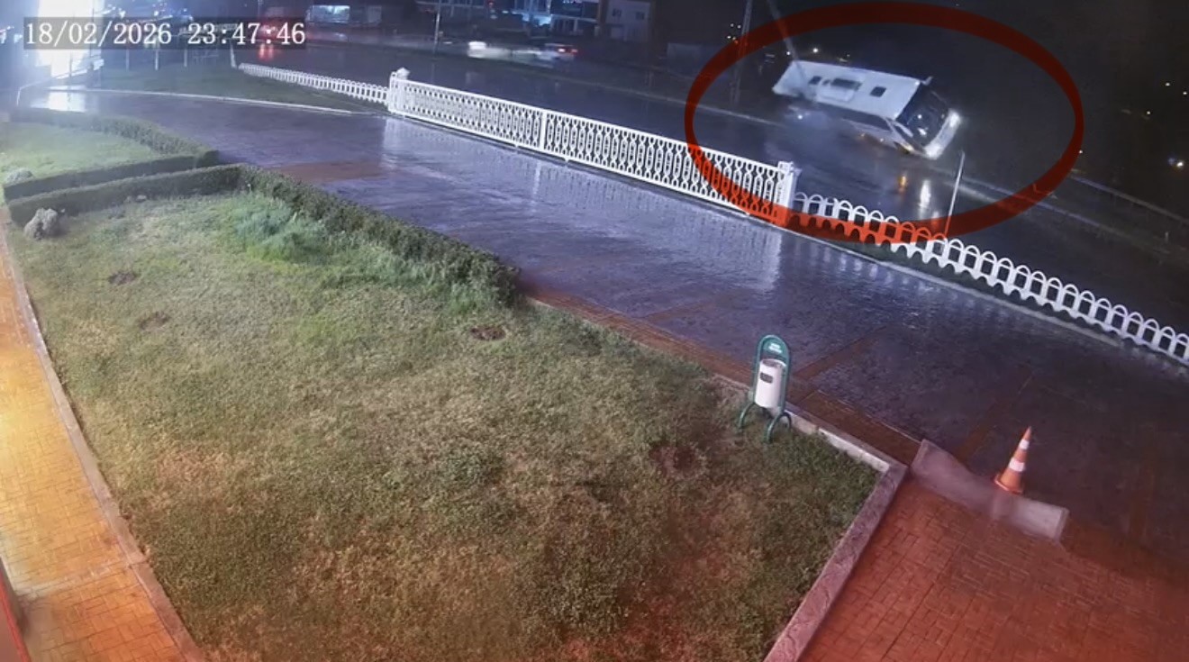 Samsun’da 7 kişinin yaralandığı kazanın kamera görüntüsü ortaya çıktı