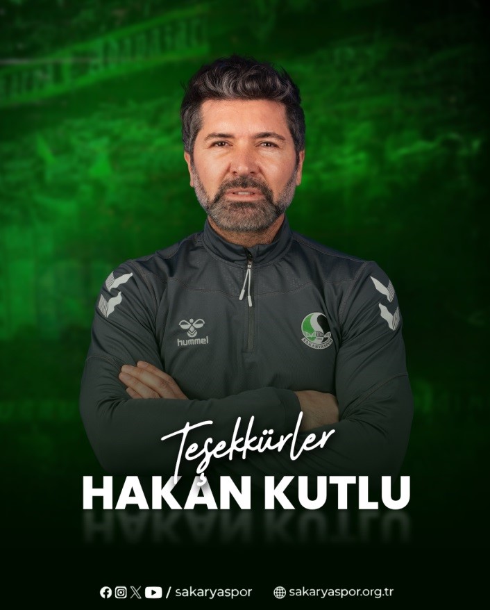 Sakaryaspor’da Teknik Direktör Hakan Kutlu ile yollar ayrıldı