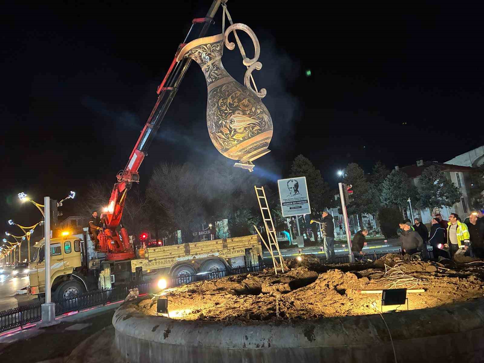 Bakır s&uuml;rahi ge&ccedil;ici olarak yerinden kaldırıldı

