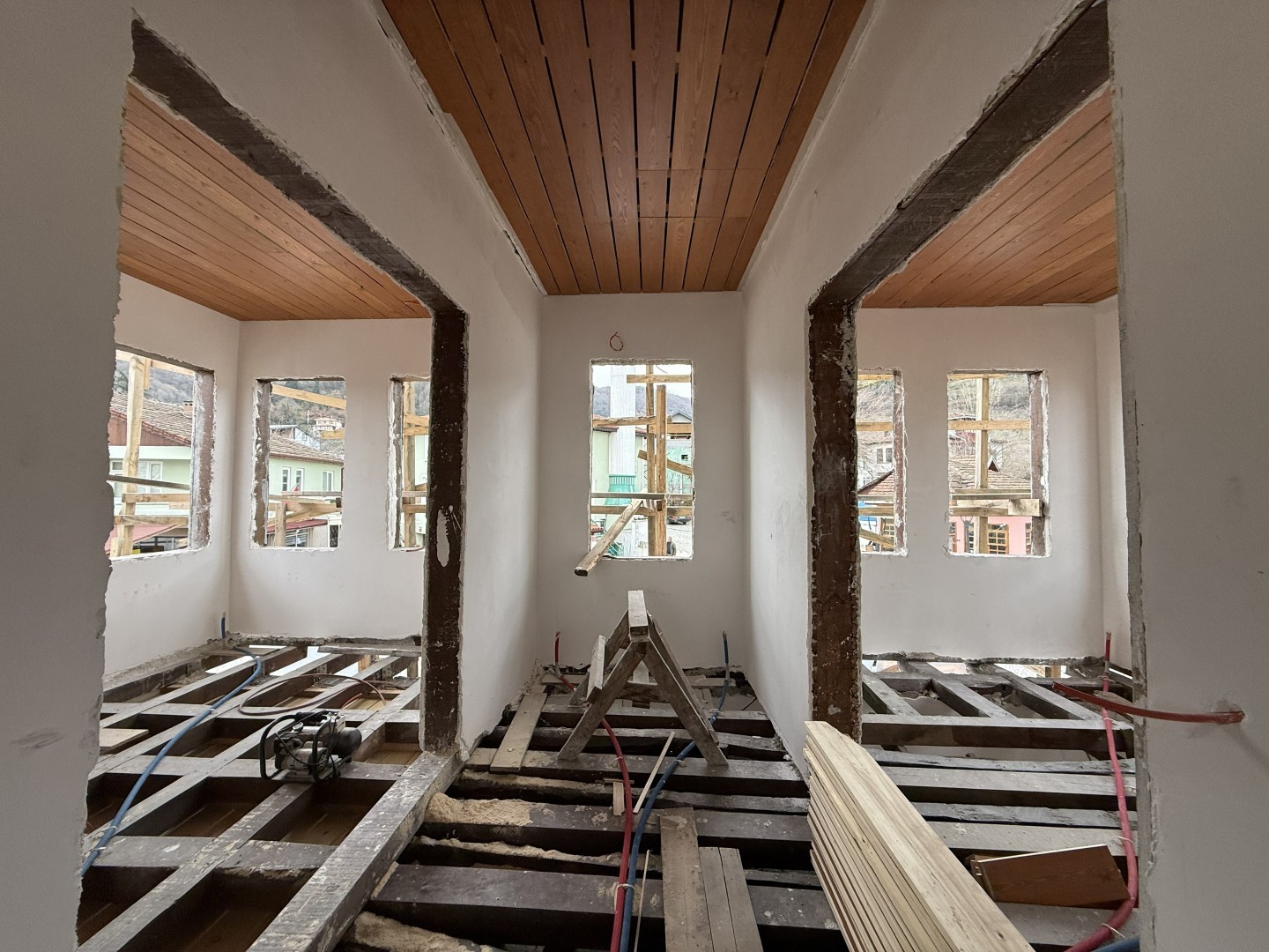 Saraylı&rsquo;daki tarihi yapının restorasyonunda sona geliniyor
