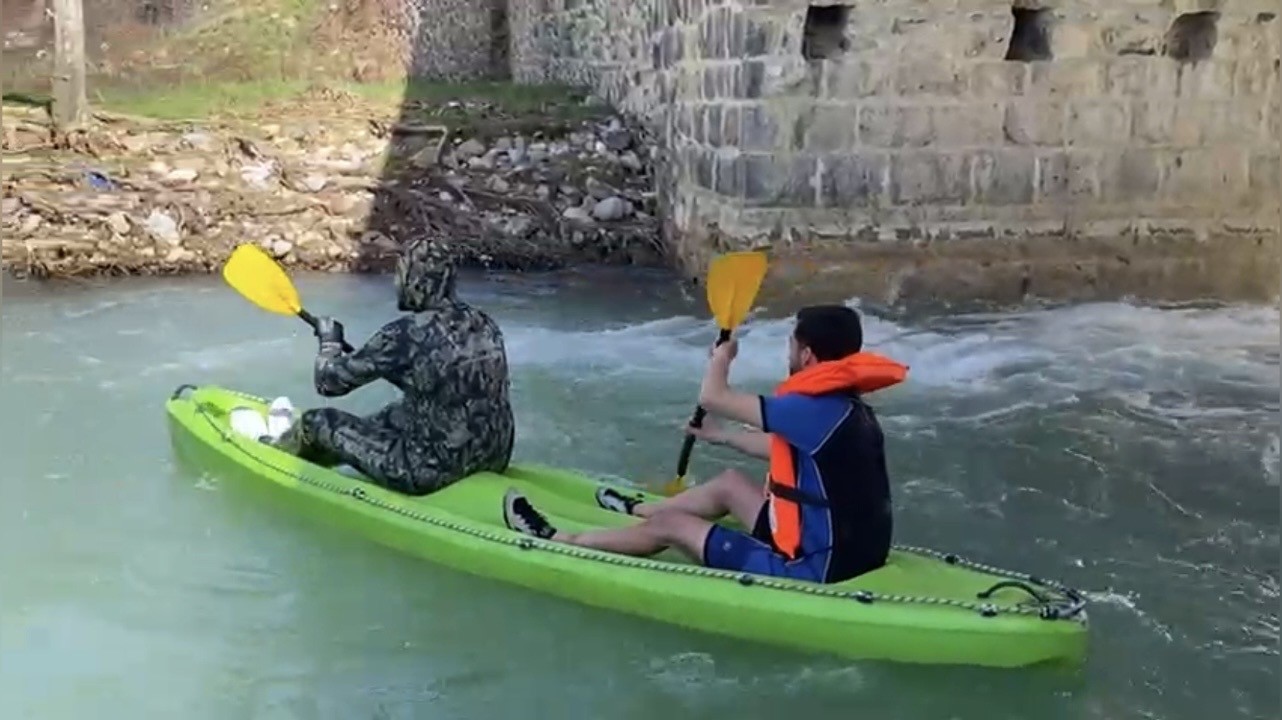 Osmaniye&rsquo;de yağış sonrası Sabun &Ccedil;ayı&rsquo;nda rafting heyecanı
