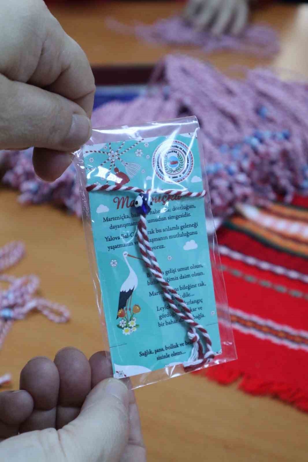 Yalova&rsquo;da Balkan geleneği "marteni&ccedil;ka" yaşatılıyor
