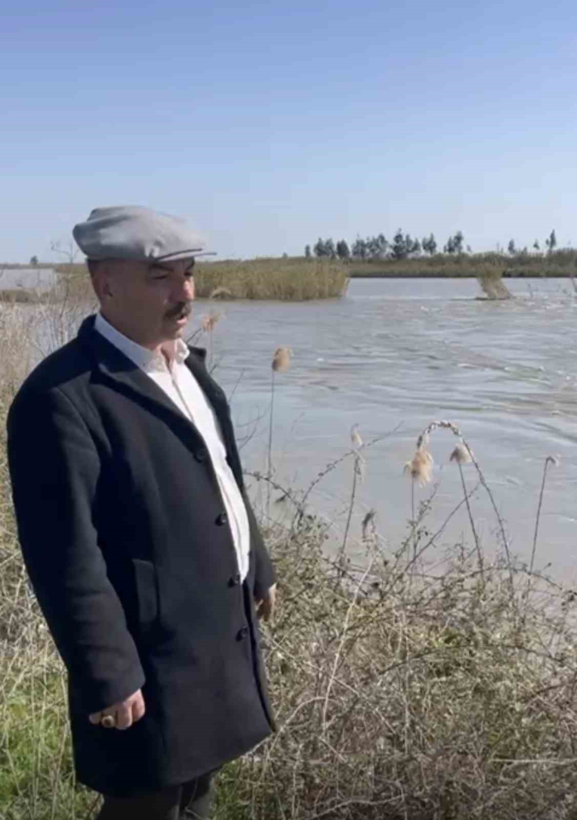 Seyhan Nehri taştı, Tarsus’ta bazı tarım arazileri sular altında kaldı