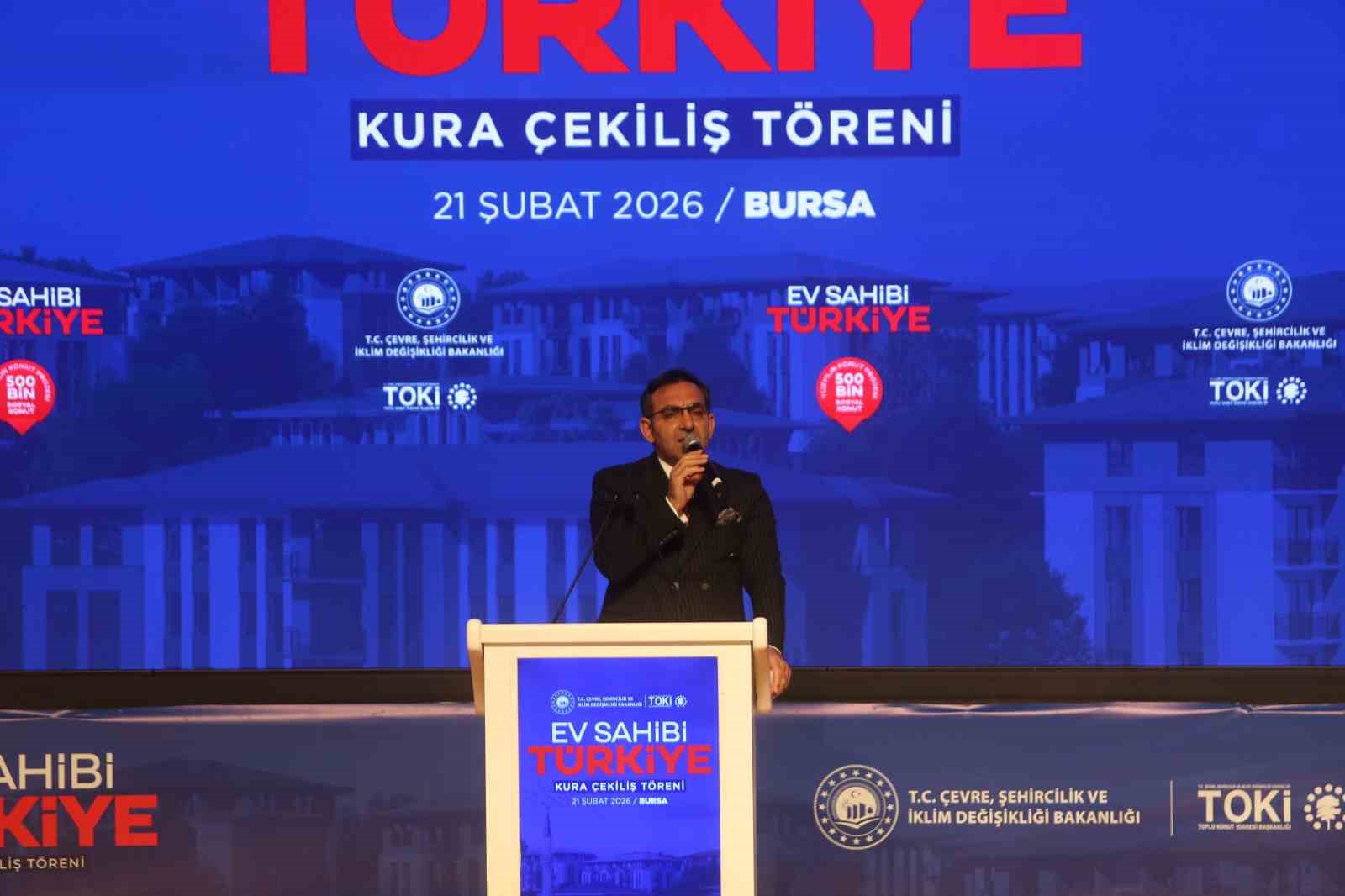 Bursa’da 17 bin 225 TOKİ konutunun hak sahipleri belirleniyor