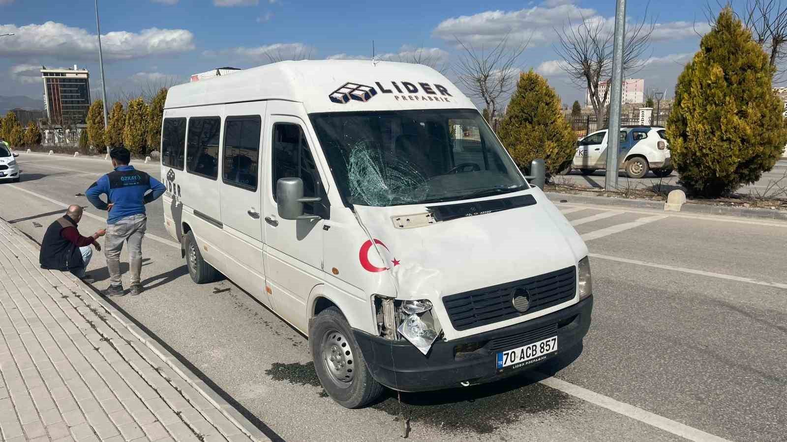 Karaman’da minibüsün çarptığı 57 yaşındaki adam kurtarılamadı