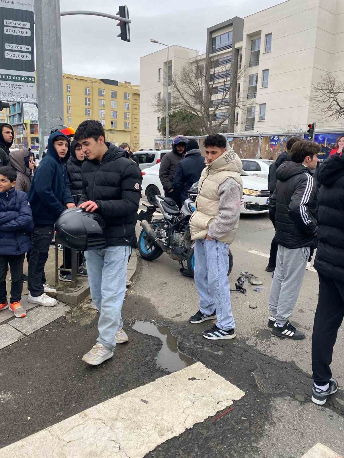 Çorlu’da trafik kazası: 1 ağır yaralı