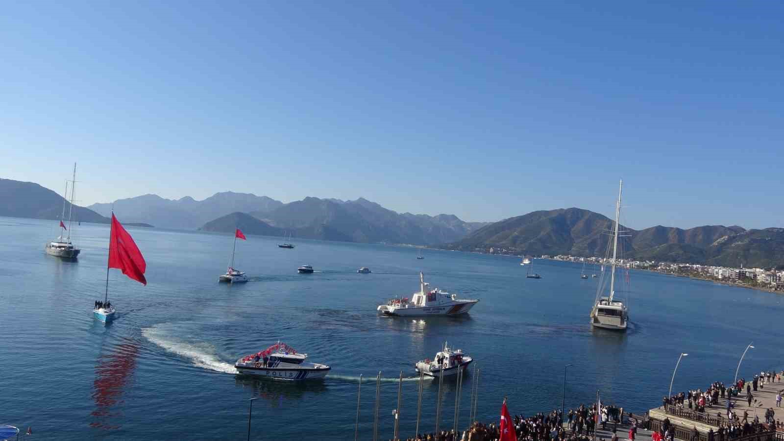 Atatürk’ün Marmaris’e gelişinin 91. yıl dönümü törenlerle anıldı
