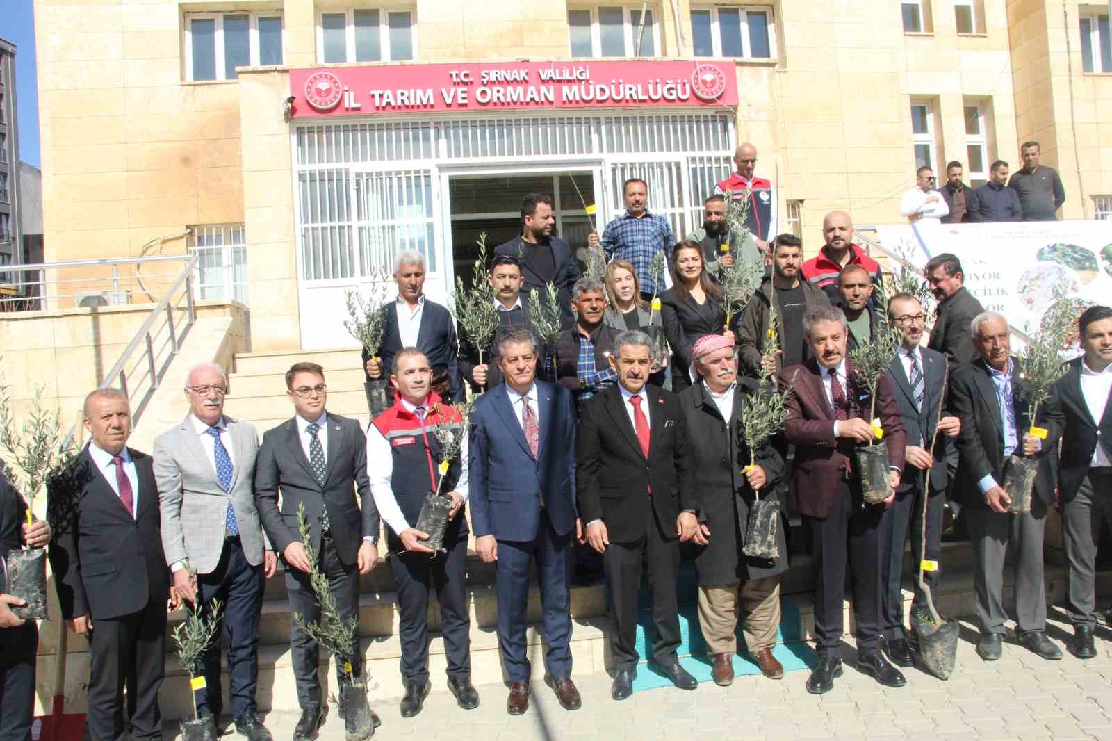 Şırnak’ta 25 bin 200 fidan toprakla buluştu: 810 dekar meyve bahçesi oluyor