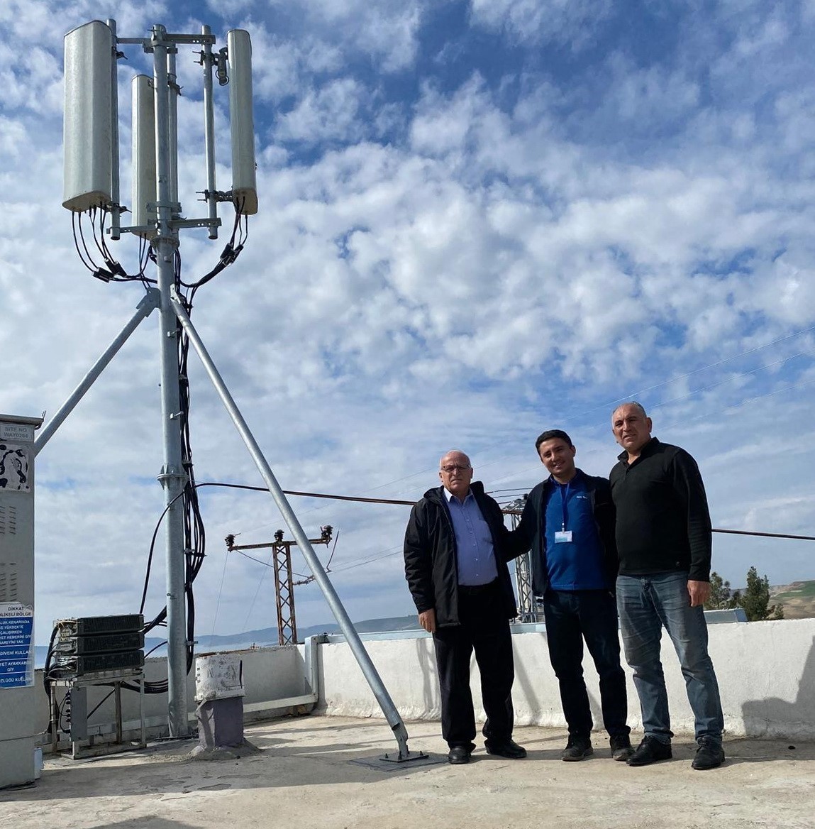 Adıyaman’da Kırmacık köyüne baz istasyonu kuruldu