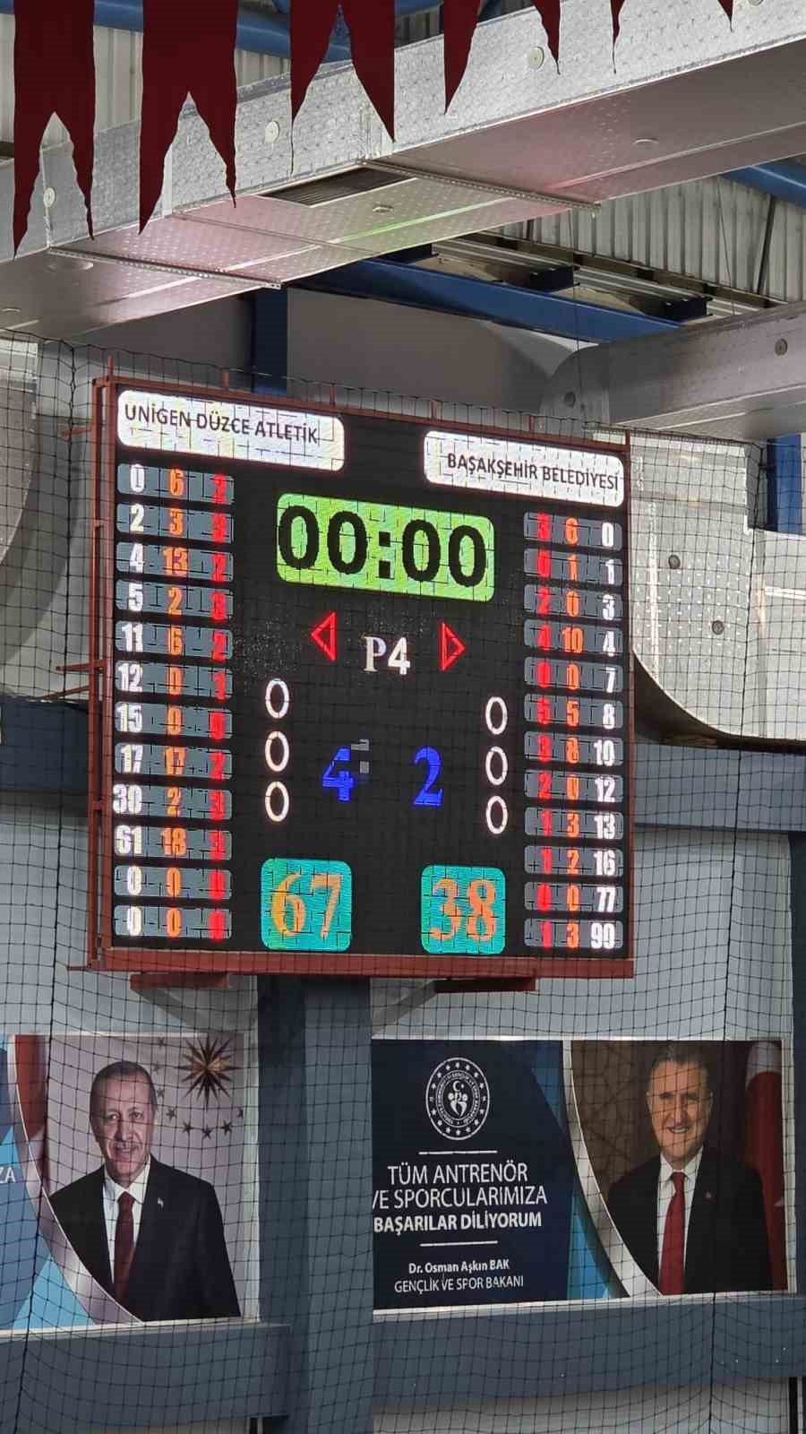 D&uuml;zce atletik b&ouml;lgesel basketbolda &ccedil;eyrek finale y&uuml;kseldi
