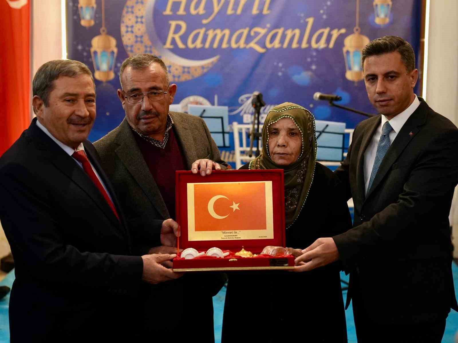 Darende’de şehit aileleri ve gaziler onuruna iftar