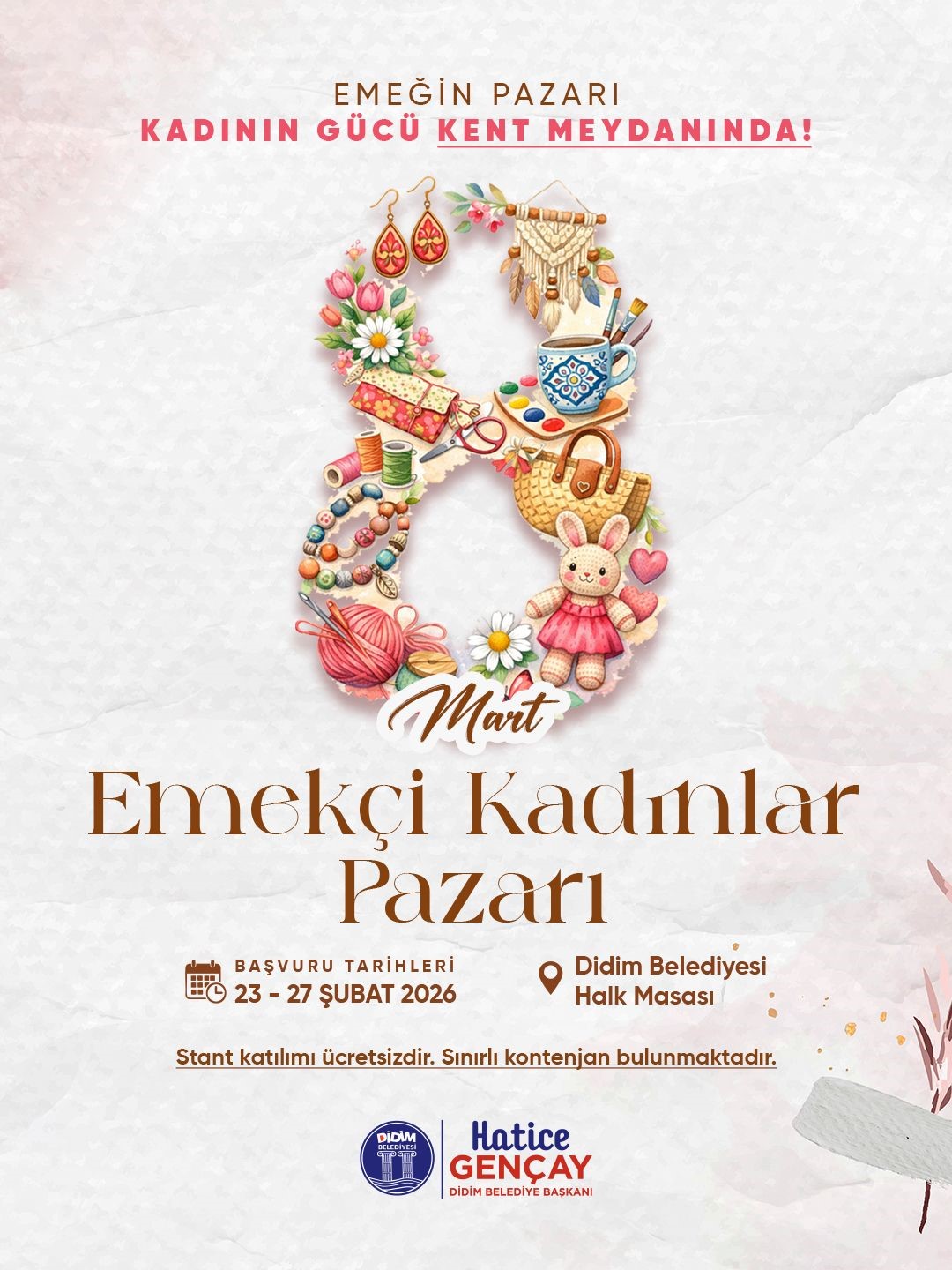 Didimli kadınlar ürünlerini halkla buluşturacak