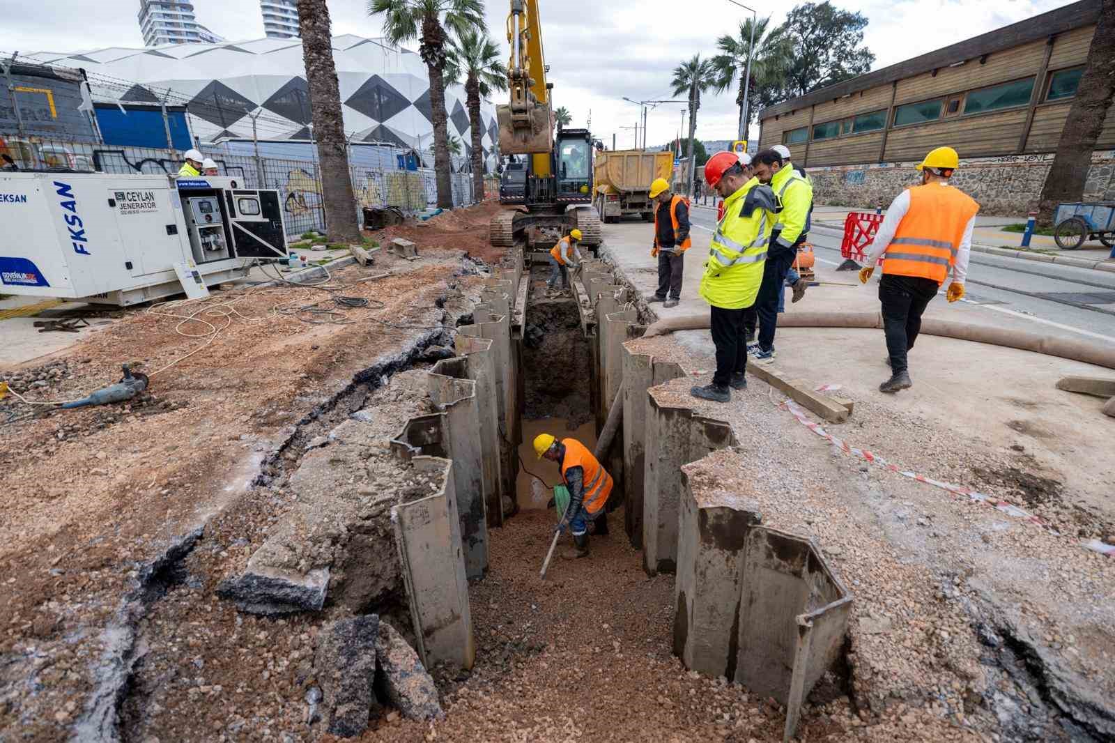 Alsancak’ta dev altyapı çalışması
