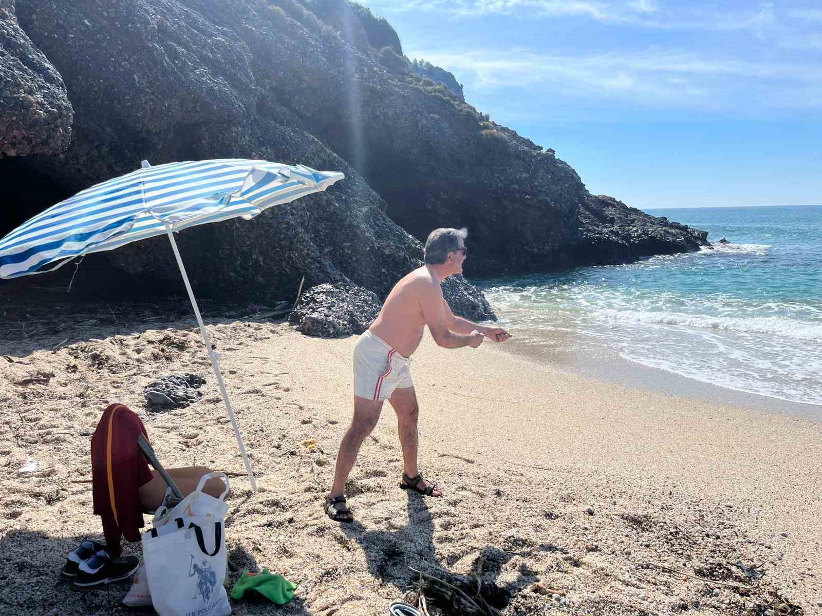 Alanya&rsquo;da şubat ortasında deniz keyfi
