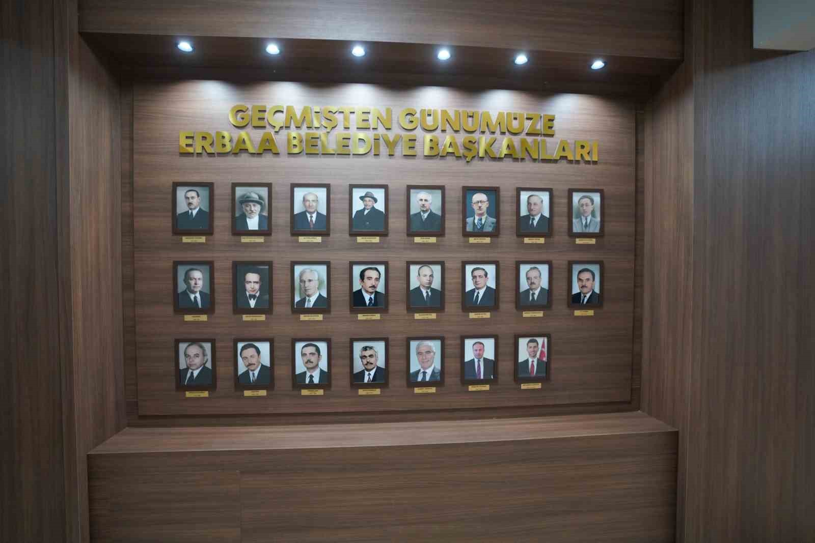 Erbaa Belediyesi’nin yönetim tarihi tek panoda toplandı