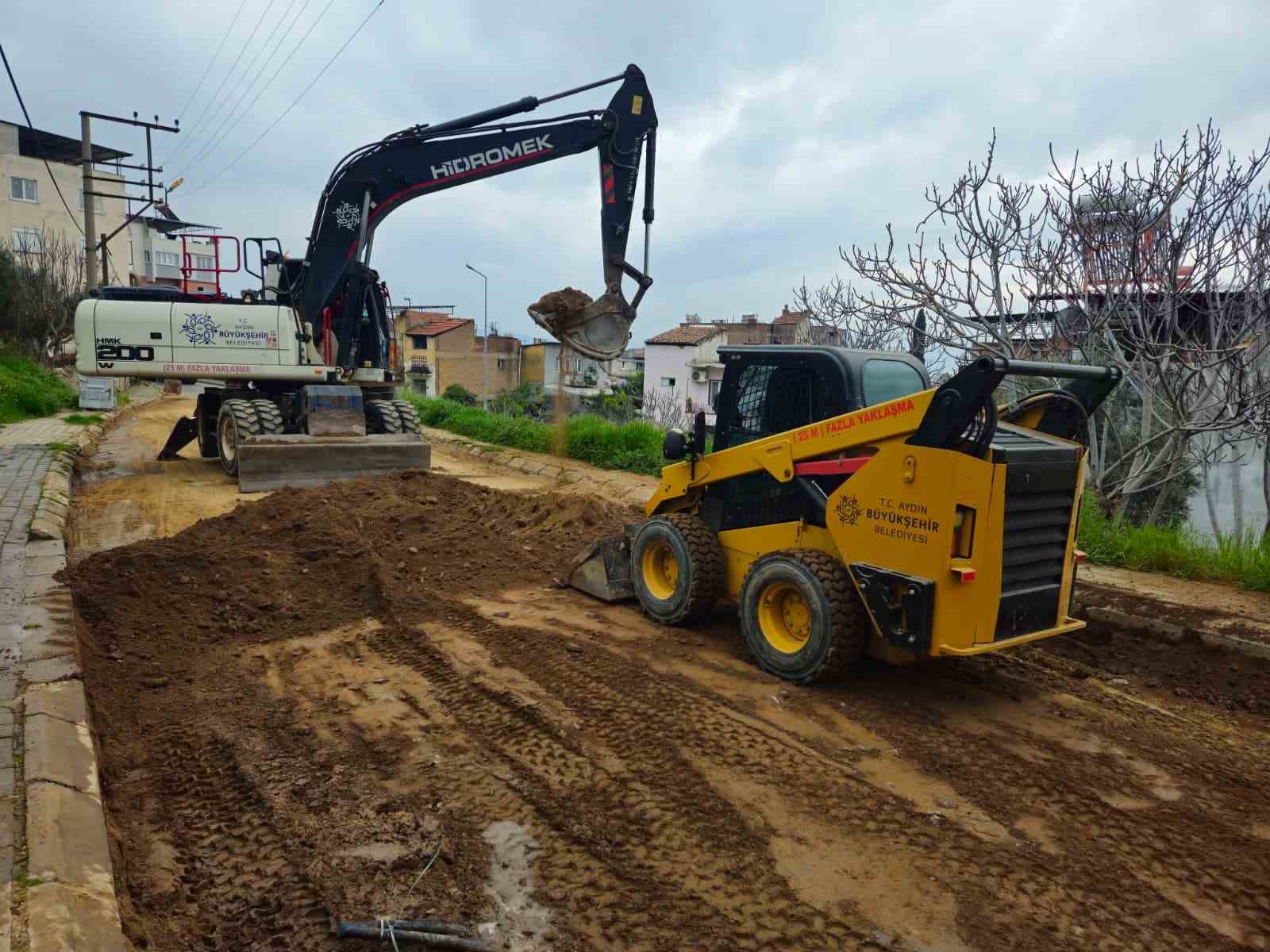 Aydın B&uuml;y&uuml;kşehir, yol &ccedil;alışmalarına devam ediyor
