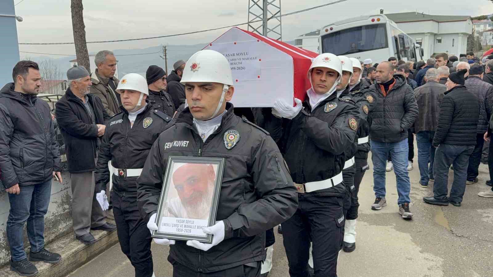 Bekçi Yaşar Soylu, son yolculuğuna uğurlandı