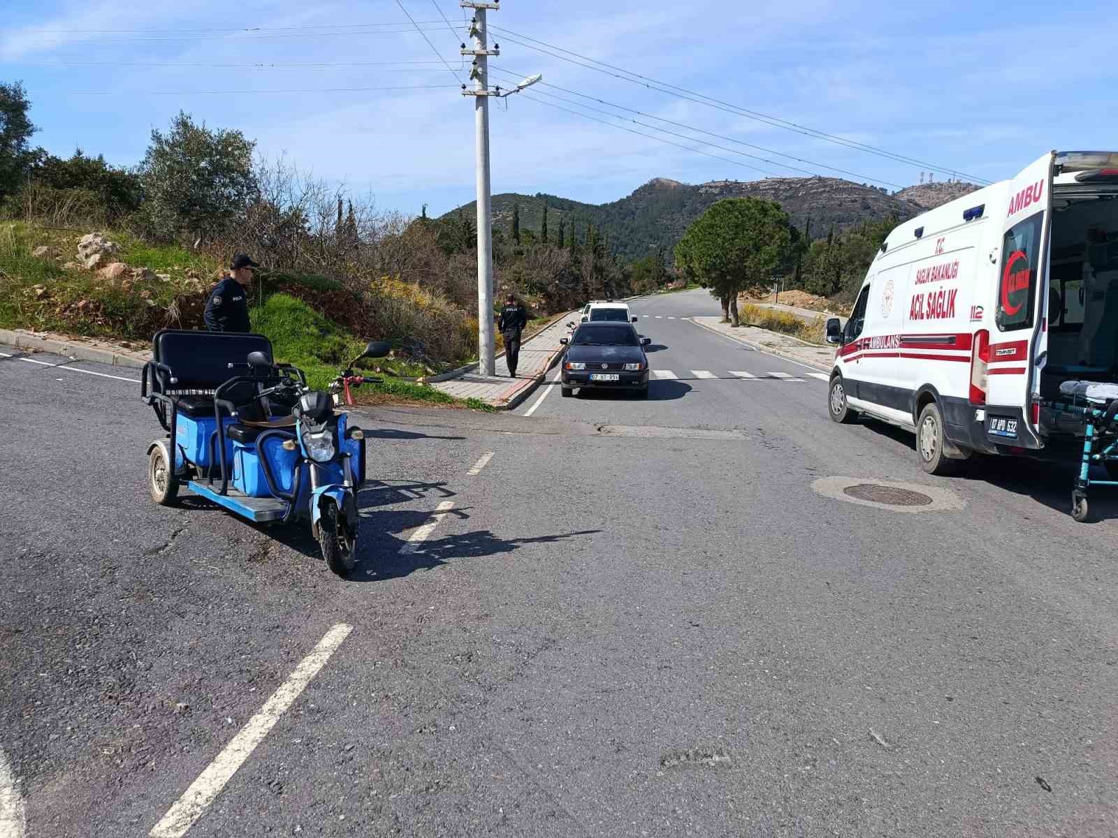 Gazipaşa’da elektrikli bisiklet kazası: 2 yaralı