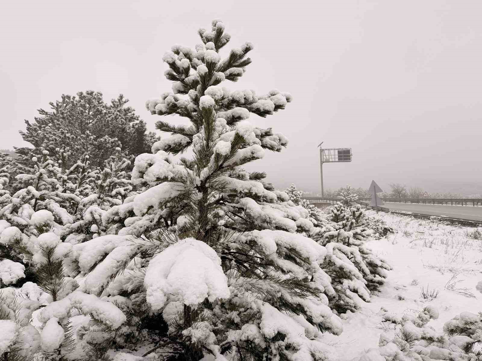 Afyonkarahisar&rsquo;ın y&uuml;ksek kesimlerinde kar yağışı etkili oldu
