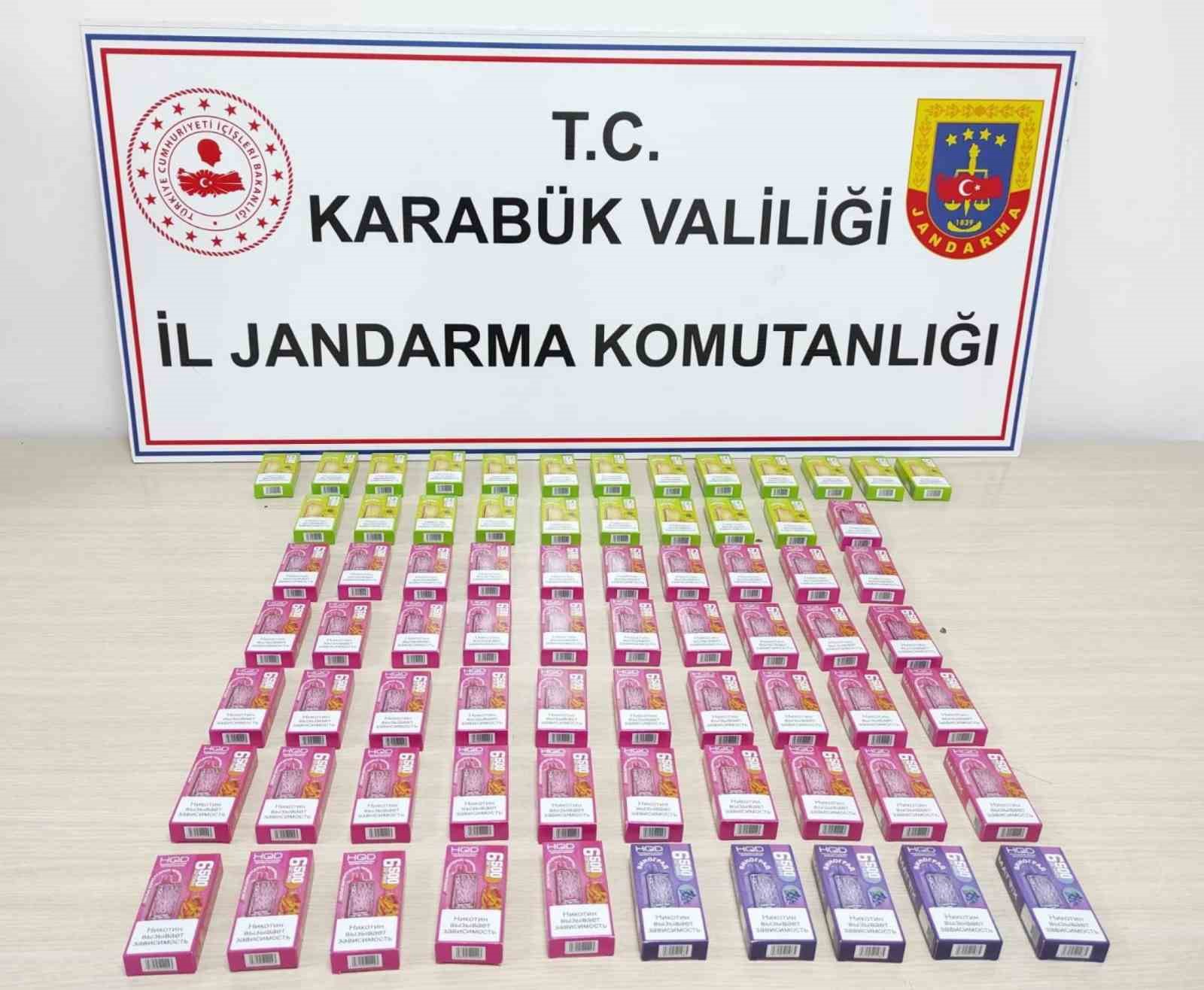 Karabük’te kaçak elektronik sigara ve uyuşturucu operasyonu