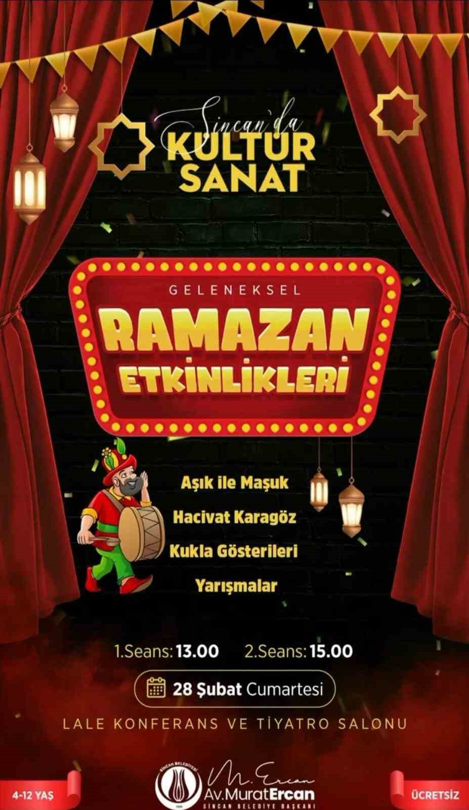 Sincan Belediyesi&rsquo;nden Ramazan&rsquo;a &ouml;zel etkinlikler
