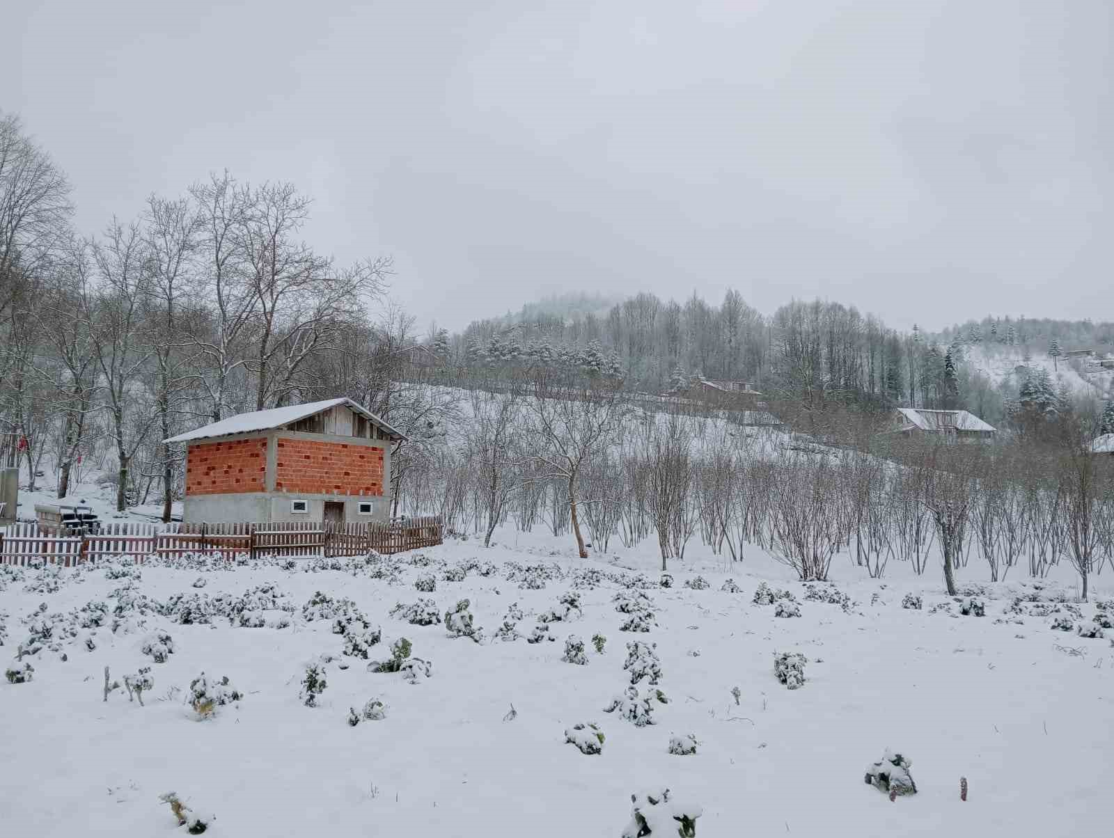 Sakarya&rsquo;da y&uuml;ksek kesimlerde kar, şehir merkezinde yağmur etkili oldu
