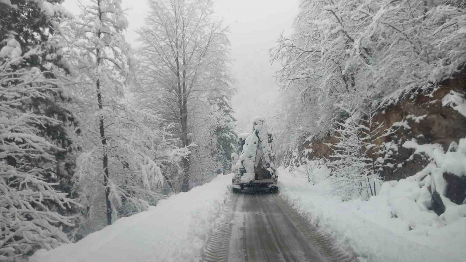 Trabzon’da 19 mahalle yolu kar nedeniyle ulaşıma kapandı